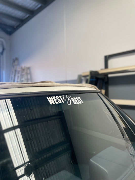 "West is Best" Sticker Large